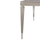 AICO Lanterna Rectangular Dining Table in Silver Mist - Furniture Now (CA)