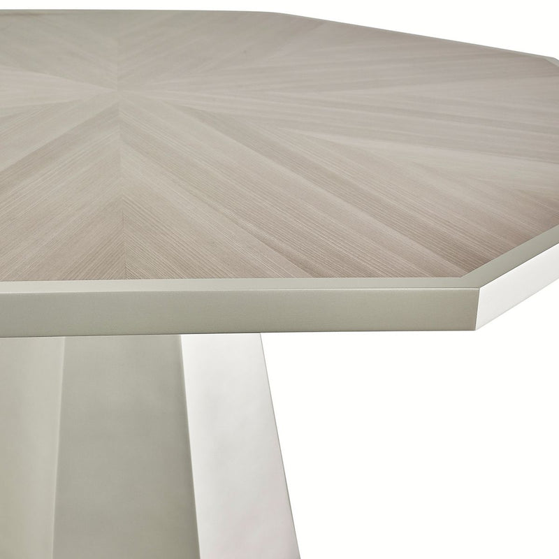 AICO Lanterna Octagon Dining Table in Silver Mist - Furniture Now (CA)