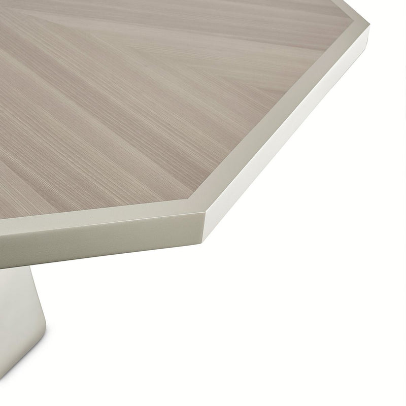 AICO Lanterna Octagon Dining Table in Silver Mist - Furniture Now (CA)