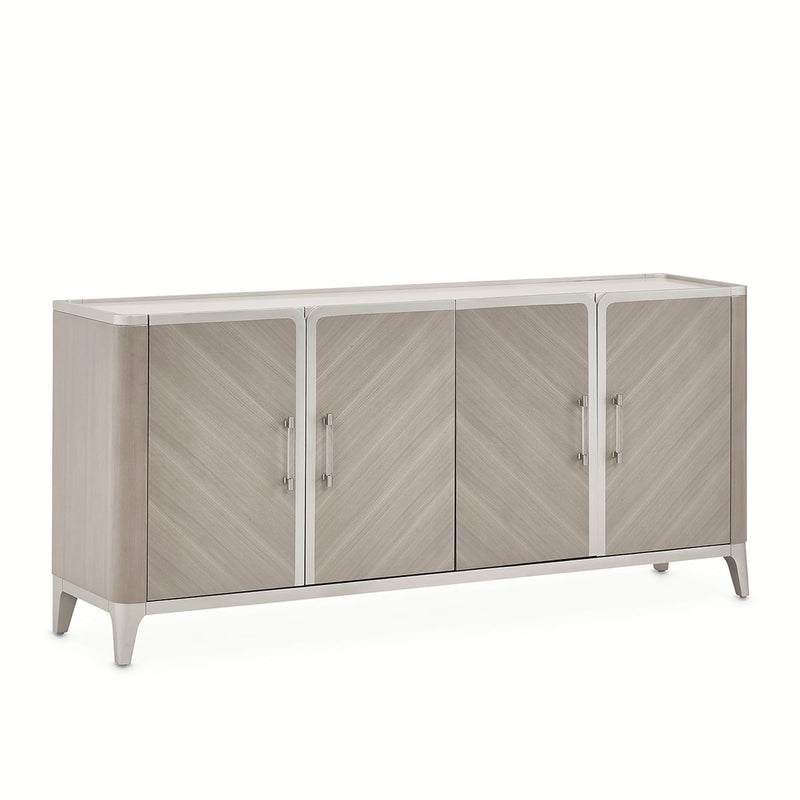 AICO Lanterna Sideboard in Silver Mist - Furniture Now (CA)