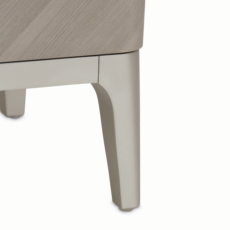 AICO Lanterna Nightstand in Silver Mist - Furniture Now (CA)