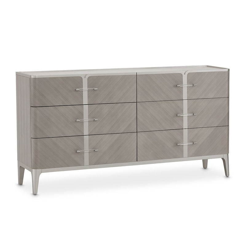 AICO Lanterna Dresser in Silver Mist - Furniture Now (CA)