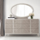 AICO Lanterna Dresser Mirror in Silver Mist - Furniture Now (CA)
