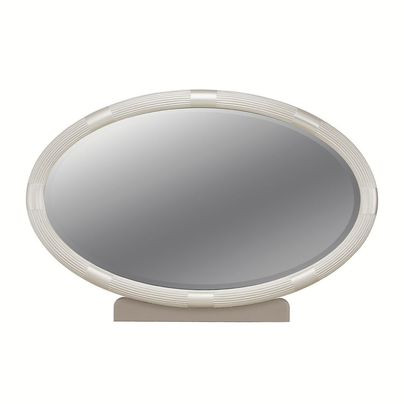 AICO Lanterna Dresser Mirror in Silver Mist - Furniture Now (CA)
