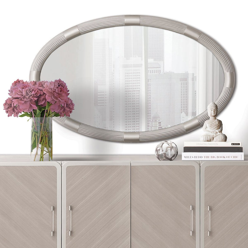 AICO Lanterna Sideboard Mirror in Silver Mist - Furniture Now (CA)