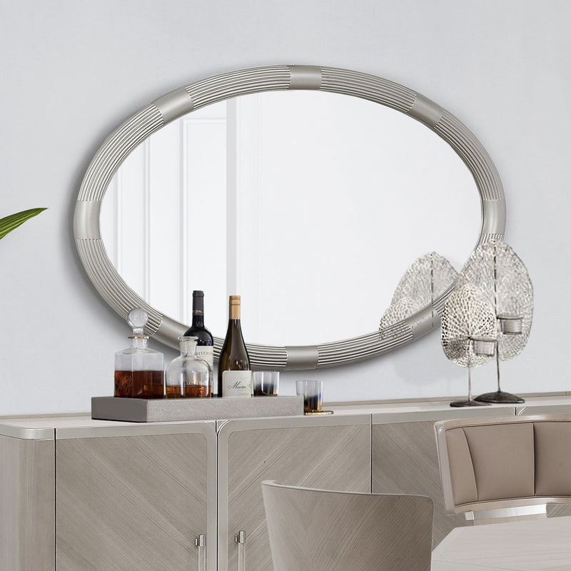 AICO Lanterna Sideboard Mirror in Silver Mist - Furniture Now (CA)