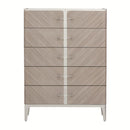 AICO Lanterna Highboy Chest in Silver Mist - Furniture Now (CA)