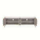 AICO Lanterna Media Cabinet in Silver Mist - Furniture Now (CA)