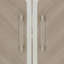 AICO Lanterna Media Cabinet in Silver Mist - Furniture Now (CA)