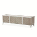 AICO Lanterna Media Cabinet in Silver Mist - Furniture Now (CA)