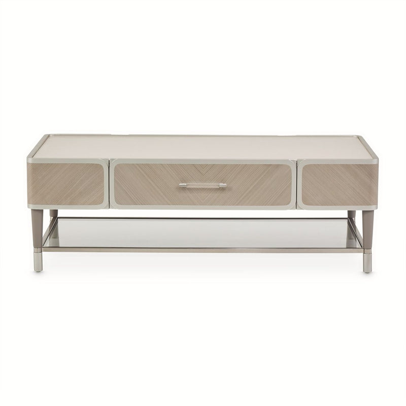 AICO Lanterna Cocktail Table in Silver Mist - Furniture Now (CA)