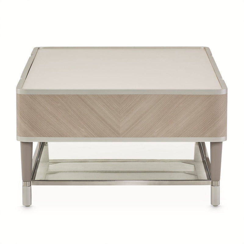 AICO Lanterna Cocktail Table in Silver Mist - Furniture Now (CA)