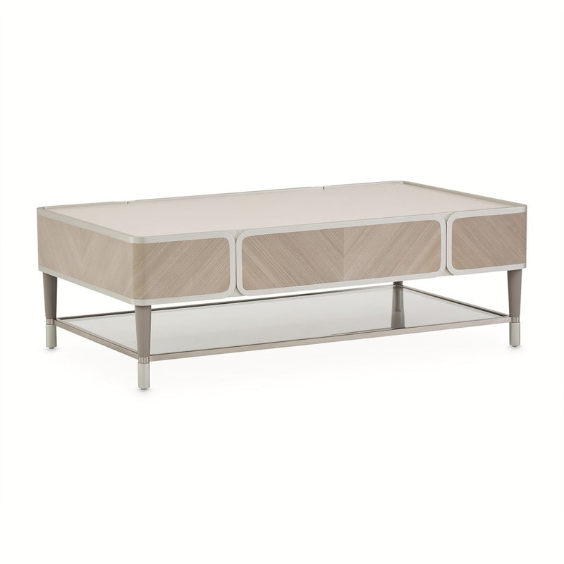 AICO Lanterna Cocktail Table in Silver Mist - Furniture Now (CA)