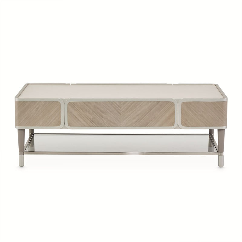 AICO Lanterna Cocktail Table in Silver Mist - Furniture Now (CA)