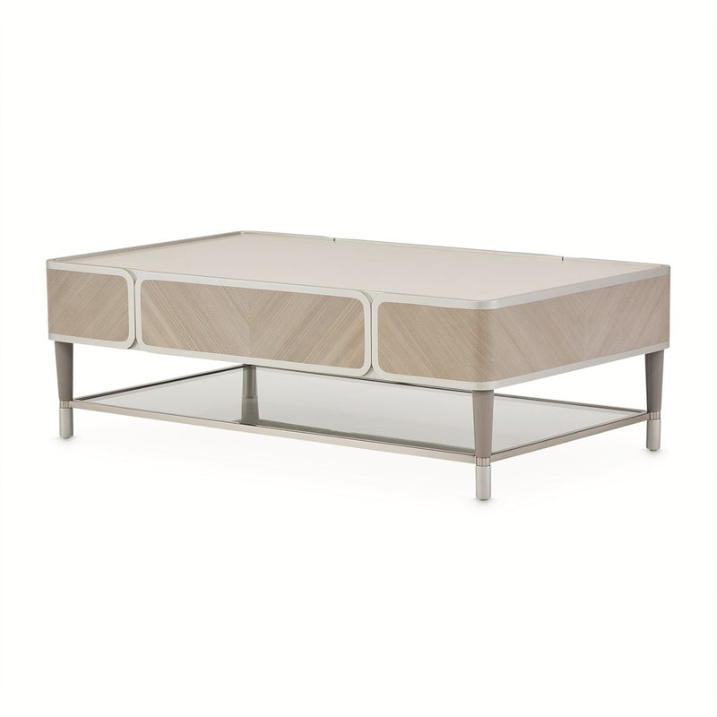 AICO Lanterna Cocktail Table in Silver Mist - Furniture Now (CA)