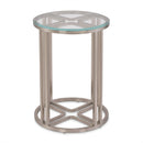 AICO Lanterna Chairside Table in Silver Mist - Furniture Now (CA)