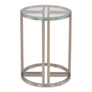 AICO Lanterna Chairside Table in Silver Mist image