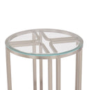 AICO Lanterna Chairside Table in Silver Mist - Furniture Now (CA)