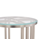 AICO Lanterna Chairside Table in Silver Mist - Furniture Now (CA)