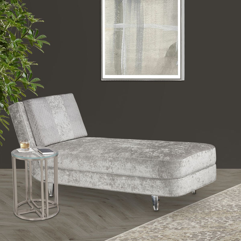 AICO Lanterna Chairside Table in Silver Mist - Furniture Now (CA)