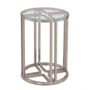 AICO Lanterna Chairside Table in Silver Mist - Furniture Now (CA)