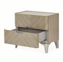 AICO Furniture Penthouse Nightstand in Ash Gray - Furniture Now (CA)