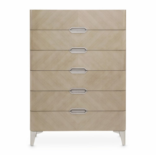 AICO Furniture Penthouse Vertical Storage Cabinet-Chest of Drawers in Ash Gray - Furniture Now (CA)