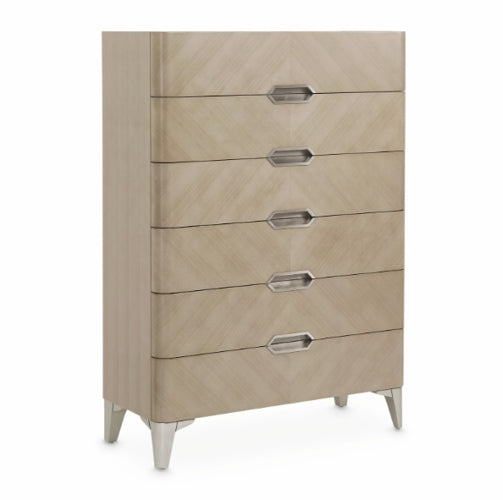 AICO Furniture Penthouse Vertical Storage Cabinet-Chest of Drawers in Ash Gray - Furniture Now (CA)