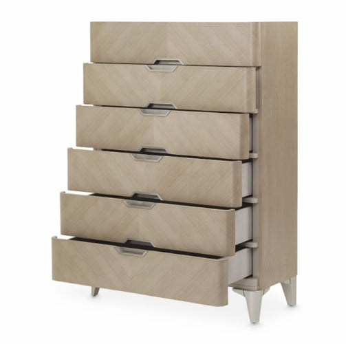 AICO Furniture Penthouse Vertical Storage Cabinet-Chest of Drawers in Ash Gray - Furniture Now (CA)