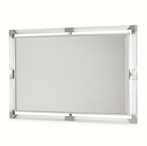 AICO Furniture Penthouse Wall Mirror in Ash Gray - Furniture Now (CA)