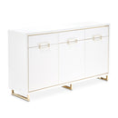 AICO Furniture Palm Gate Sideboard in Cloud White - Furniture Now (CA)