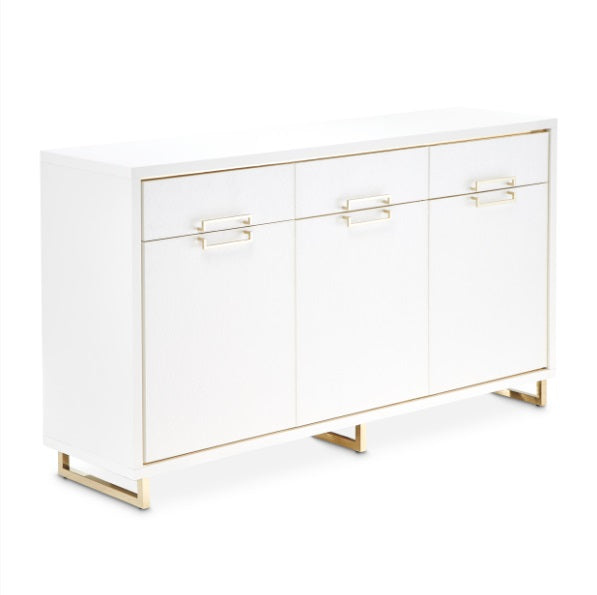AICO Furniture Palm Gate Sideboard in Cloud White - Furniture Now (CA)