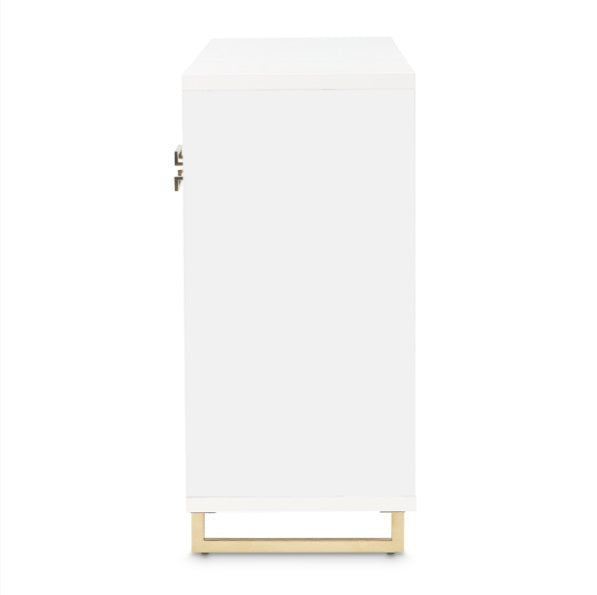 AICO Furniture Palm Gate Sideboard in Cloud White - Furniture Now (CA)