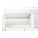 AICO Furniture Palm Gate Sideboard in Cloud White - Furniture Now (CA)