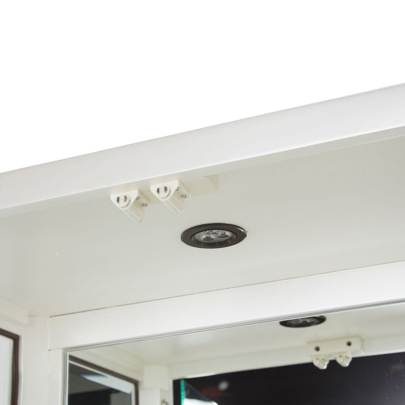 AICO London Place Display Cabinet in Creamy Pearl - Furniture Now (CA)