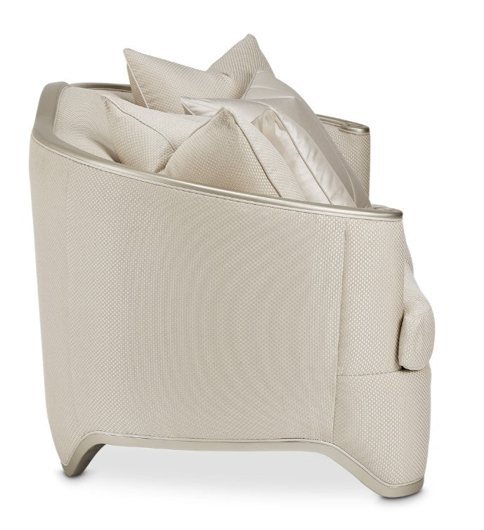 Aico London Place Loveseat in Light Champagne - Furniture Now (CA)