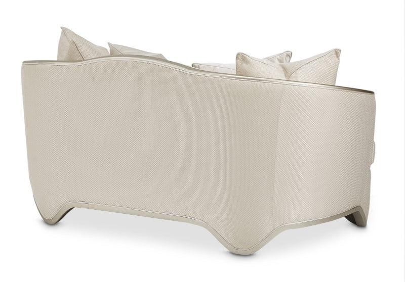 Aico London Place Loveseat in Light Champagne - Furniture Now (CA)