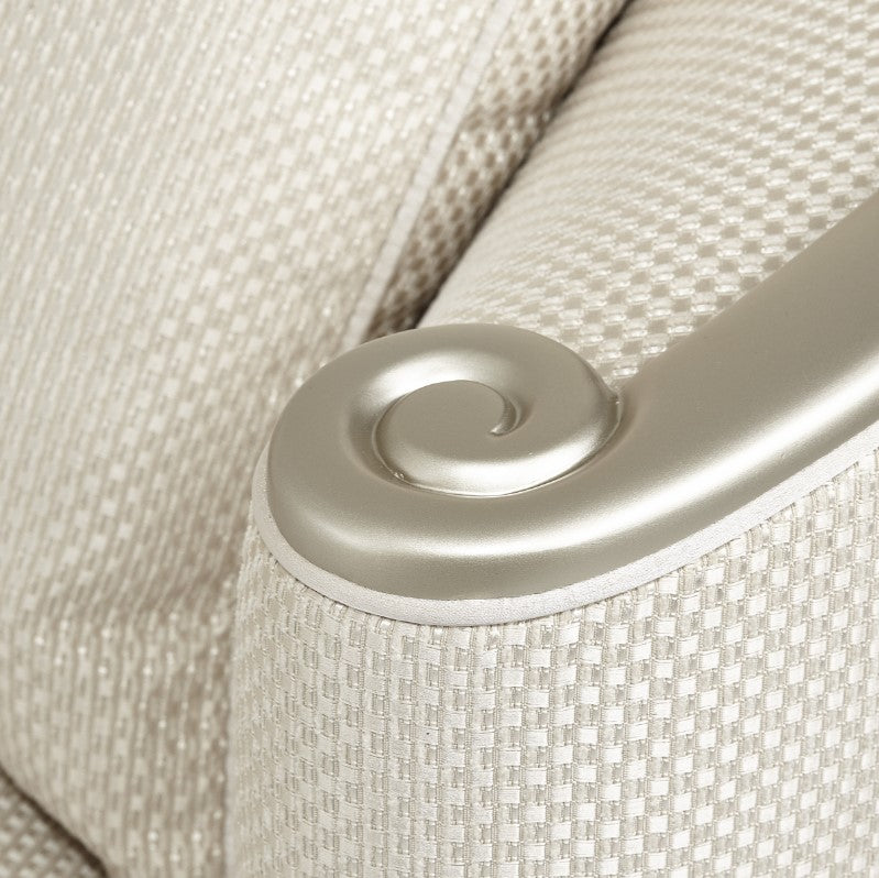 Aico London Place Loveseat in Light Champagne - Furniture Now (CA)