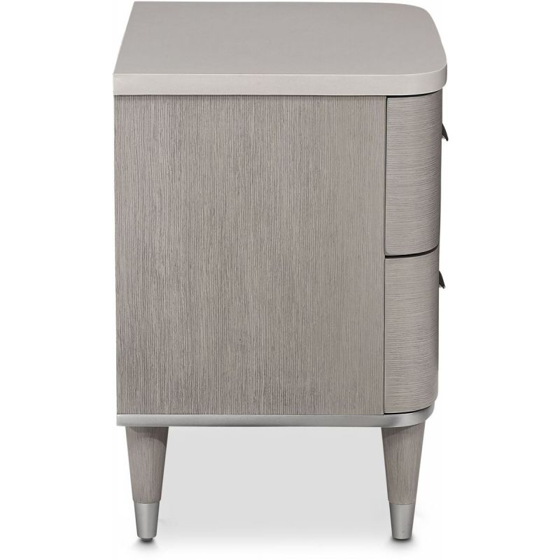 AICO Eclipse Nightstand in Moonlight - Furniture Now (CA)