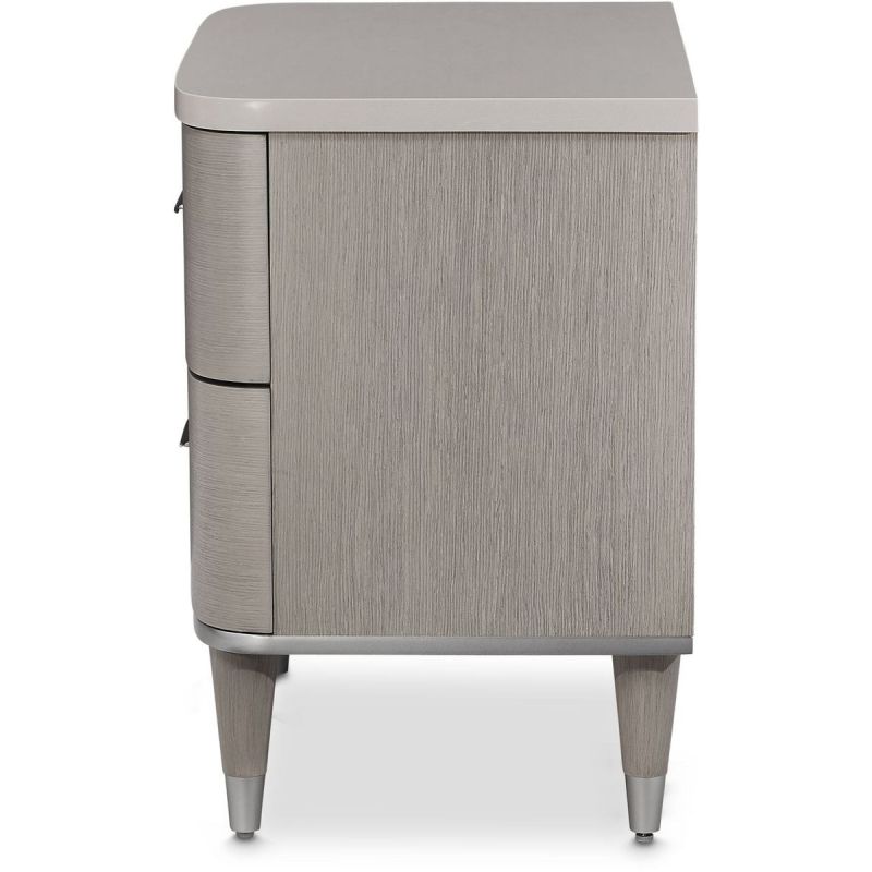 AICO Eclipse Nightstand in Moonlight - Furniture Now (CA)