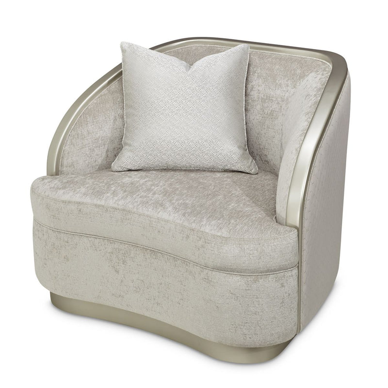 AICO Lanna Matching Chair in Storm Silver Mist - Furniture Now (CA)