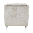 AICO Lanna Armless Chaise in Storm Silver Mist - Furniture Now (CA)