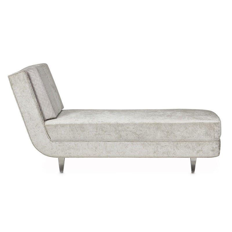 AICO Lanna Armless Chaise in Storm Silver Mist - Furniture Now (CA)