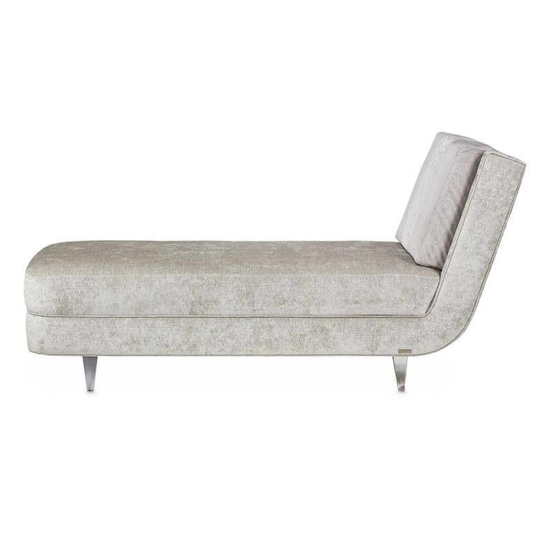 AICO Lanna Armless Chaise in Storm Silver Mist - Furniture Now (CA)