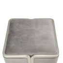 AICO Furniture Linea Linea Ottoman Gray Pearl in Silver Mist - Furniture Now (CA)