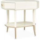 AICO La Rachelle Octagonal End Table w/ Drawer in Medium Champagne - Furniture Now (CA)