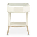 AICO La Rachelle Octagonal End Table w/ Drawer in Medium Champagne - Furniture Now (CA)