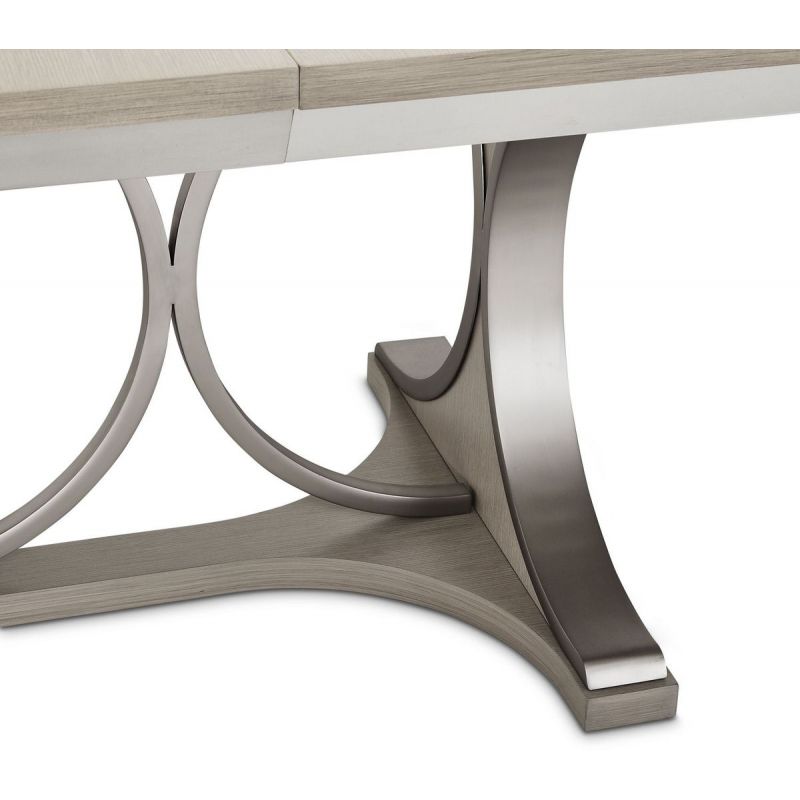 AICO Eclipse Oval Dining Table in Moonlight - Furniture Now (CA)