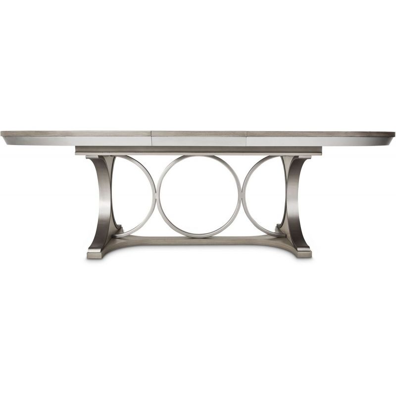 AICO Eclipse Oval Dining Table in Moonlight - Furniture Now (CA)