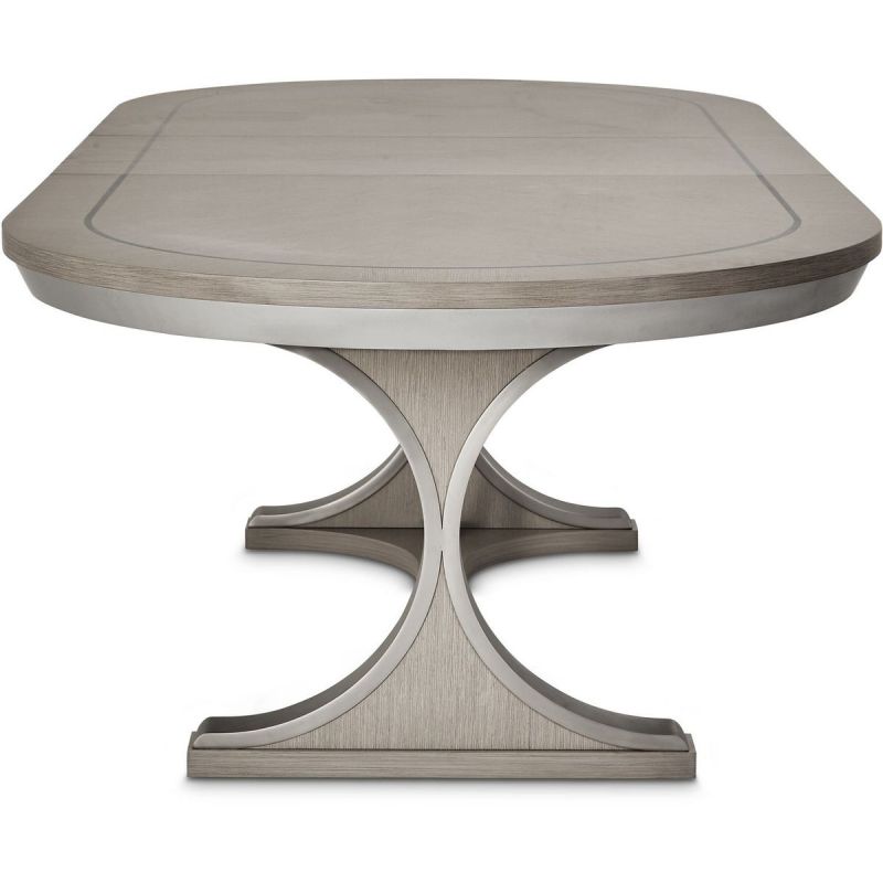 AICO Eclipse Oval Dining Table in Moonlight - Furniture Now (CA)